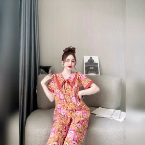 Set lụa loại 1 cổ nhọnhình gấu cổ 2 lớp xịn xò đáng yêu  From dưới 60kg