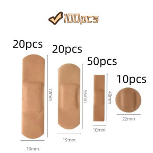 100PCS 4 Type Band Aid Medical Anti-Bacteria First Aid Bandage Waterproof Wound Patch Breathable