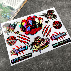 Monster Energy Sticker Set Laser Motorcycle Waterproof Sticker Car bumper Decorative Decal Motorcycle Accessories For Kawasaki HONDA PCX 160 CLICK 125i SUZIKI Benelli YAMAHA XMAX 300 NMAX 125