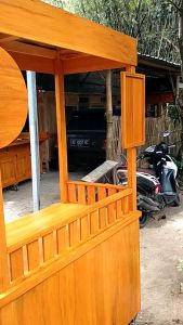 GEROBAK BOOTH KEKINIAN MURAH GRATIS ONGKIR Gerobak Kayu Berkualitas Gerobak Booth Untuk Usaha - Lazada