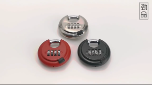 Weatherproof Steel Combination Circular Shape 4 Digits Programmable Code Protective Mechanism for Outdoor Indoor Applications