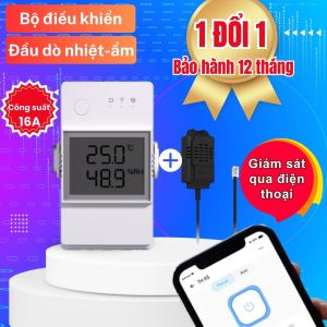 Công tắt cảm biến độ ẩm nhà yến thông minh giám sát qua điện thoại