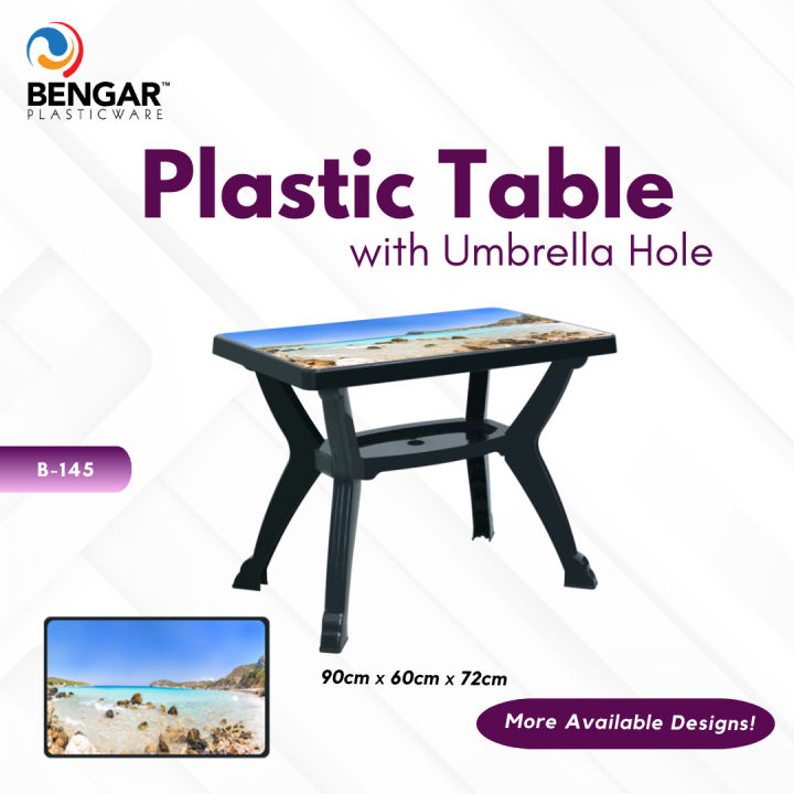 BENGAR PLASTICWARE Durable Plastic Table Dining Table Picnic And ...