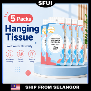 [1280Sheets] 5Packs Hanging Tissue 4Plys Tissue Wall Hanging Tisu Kitchen Tisu Tandas 纸巾 抽纸