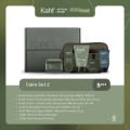[FREE EXCLUSIVE BOX FOR GIFT] Kahf 5in1 Grooming Men Essential Set 3 (Face Wash, Deodorant, Sunscreen, EDT, Pomade/Hair Powder) - Paket Hampers Hadiah Perawatan dan Skincare Pria. 