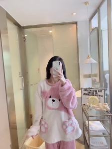 Winter Childrens Pajamas Kids Plush Thick Pajama Set Sleepwear Nightwear Boy Girl Pyjamas Warm Shark Pijamas for 4 6 8 12 Years2026