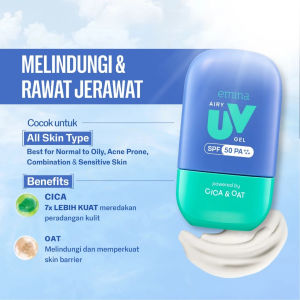 EMINA UV Gel Sunscreen SPF 50 PA++++ \ Sunscreen Gel Wajah \ Sunscreen Gel Series