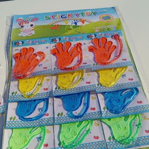 12 Pieces Sticky Hand Toy For Kid large size Sticky Kamay Fun Stretchy Glitter Gift Party Christmas Birthday