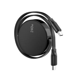 1.5m Length USB C Cable PD240W Fast Charging 480Mbps Data Transfer Wire Intelligent Safe Protections Travel Use