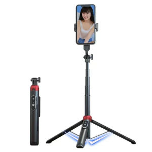 ToKerNew Portable P160 Mobile Tripod Selfie Stick with Bluetooth Remote and Adjustable Rod for Smartphones