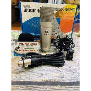 Micro livestream ISK AT-100 có dây thu âm chất lượng cao âm thanh vang trong cực hay