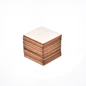 10Pcs Diy Wooden Flat Sheet Wood Sheets Wooden Plate for house Ship Crafts Model 100x100x2mm