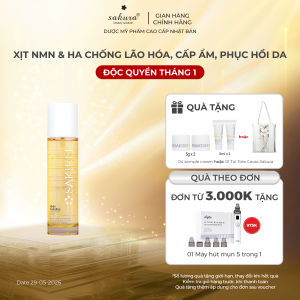 Xịt NMN và HA chống lão hóa giúp cấp ẩm và phục hồi da Sakirei NMN Revitalize Treatment Spray 150ml