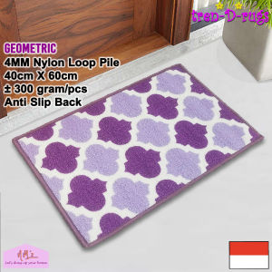 Tren-D-Rugs - Karpet Keset Kaki geometris sweden scandinavian alas lantai kamar runner dapur lorong panjang kitchen mat anti slip 40 X 60 cm - NMs