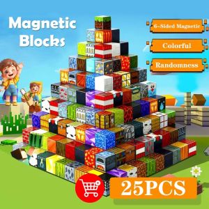50PCS/100PCS/200PCS Magnetic Block Magnetic Building Blocks DIY Variety Cube Building Block Toys for 3+ Year Old