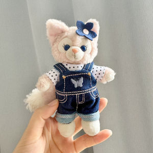 [Clothes only] Belle keychain pendant baby clothes butterfly denim Belle suit Lulu Duffy bag hanging cute and cute.