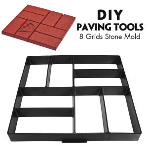 BOY TOOLS - DIY Bricks Garden Pavement Mold Floor Road Stepping Driveway Pathway Maker Walk Concrete Mould Molds