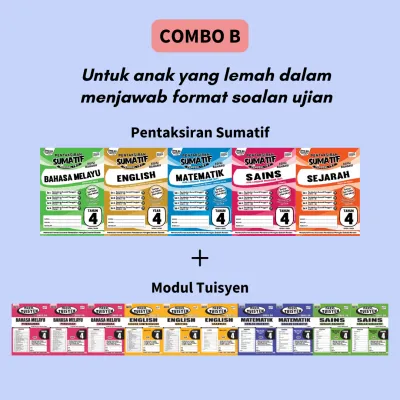 [MyEducationBooks] SKOR A Ujian Akhir Tahun COMBO (MPT4 dan UASA format sebenar 2026)