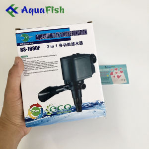 Máy Bơm Lọc Nước Bể Cá Thủy Sinh 3 Chức Năng Đẩy Luồng Tạo Oxy Bơm Lên Lọc RS-1680F KK-1680