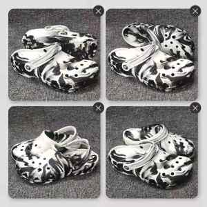 crocs personalized graffiti dirt-resistant lightweight mens and womens sizes eco