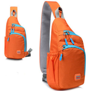 Chest bag men and women Leisure fashion Nylon waterproof sling backapck Crossbody bag outdoor Mountaineering Travel bag Phone bag