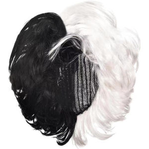 5 Pcs Set Cruella Cosplay Costumes Womens Cruella Deville Dalmatian Shawl Red Gloves Pearl Necklace Halloween Costumes h2609