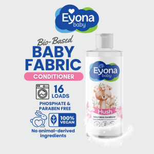 Eyona Hush Baby Fabric Conditioner - Hypoallergenic Softener Gentle Bio-Based Formula Baby Safe