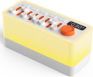 YOOKO 4 in 1 Bluetooth speaker Night light rechargeable White noise machine with 8 natural sounds