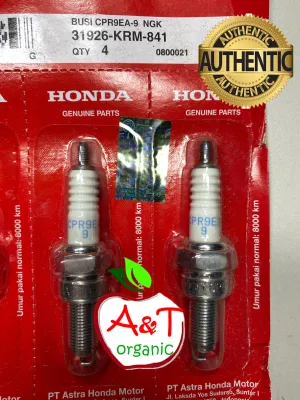 CPR9EA9 Genuine Honda Spark plug Click 125 / 150 V1 V2 V3 / Beat FI V1 V2 V3 / CBR 150R / WAVE 125R ( 1pc only)