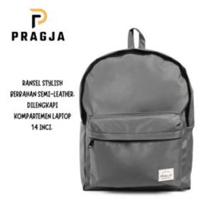 PRAGJA Tas Ransel wanita Backpack waterproof Tas ransel kulit sintetis
