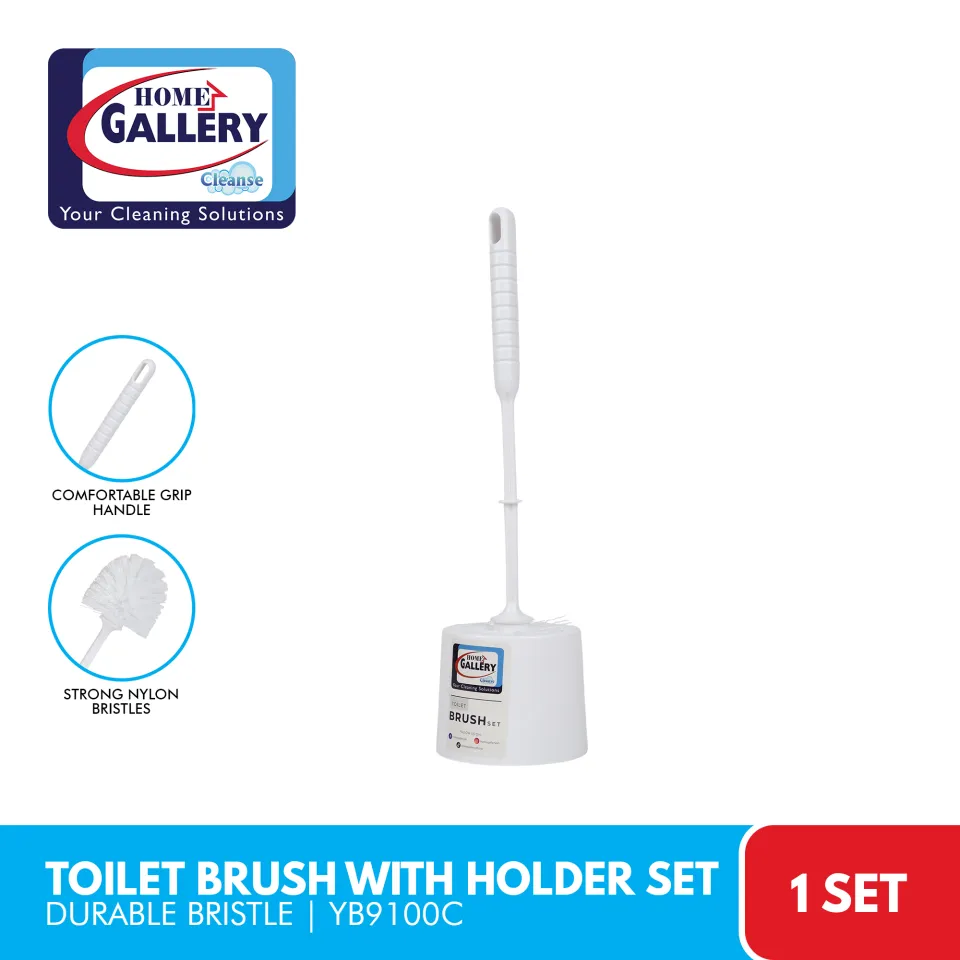 Home Gallery Toilet Brush with Holder Set