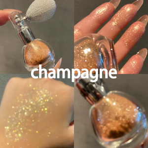 Highlight Powder Spray High Gloss Glitter Powder Spray Shimmer Powder Makeup for Concert Highlighter