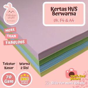 (ISI 10) Kertas HVS Warna 70 gsm A4 F4