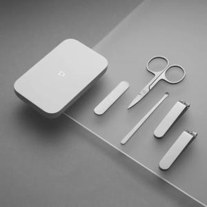 Xiaomi Nail Clipper Set กรรไกรตัดเล็บห้าชิ้นสแตนเลสครัวเรือนเฉียงเล็บ Clipper หูเลือกชุดกรรไกรตัดเล็บแบน