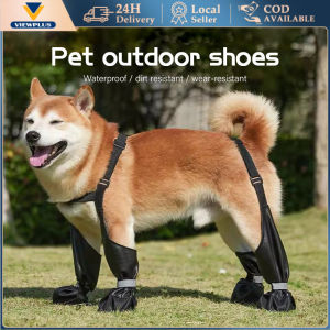 Dog Shoes Waterproof Adjustable Anti-Slip Pet Dogs Boots Rain Day Dirty-proof Puppy Paw Protector
