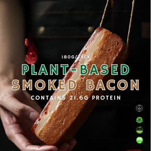 [Clearance Buy1Free1 发2包] 生财素腊肉 180g Vegetarian Smoked Bacon Buddhist Pure Vegetarian Food Soy-Meat Smoked Cantonese Style Vegan [Expired Jan 2026]