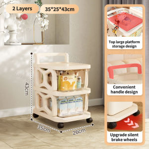 Multi-layer Drawer Trolley Cart Organizer Home Storage Container Rolling Cart With Wheels