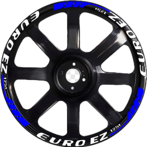 1 set Good for 2 wheels EURO MOTOR EZ 125 Mags decals rim sticker for motorcycle