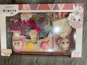 Bộ đồ chơi búp bê kèm xe đạp và phụ kiện thời trang cho bé gái