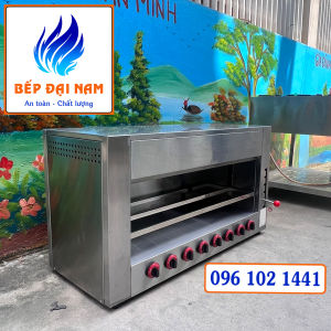 Lò nướng Salamander 8 họng ( bếp nướng không khói 8 họng )