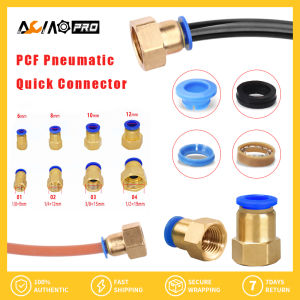 AumoPro PCF Pneumatic Quick Connector Air fitting 1/8" 3/8" 1/2" 1/4 BSP Female Thread For Pipe 4mm 6mm 8mm 10mm 12mm Propane Quick Connect Fittings - Lazada