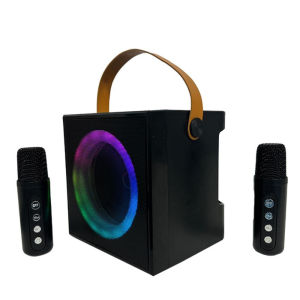 ลำโพงบลูทูธพกพา ไมโครโฟนในตัว RGB ไซส์มินิ ใช้ได้ทั้ง USB/TF/AUX/บลูทูธ เหมาะสำหรับคาราโอเกะกลางแจ้ง ข้อเสนอที่ไม่ควรพลาด