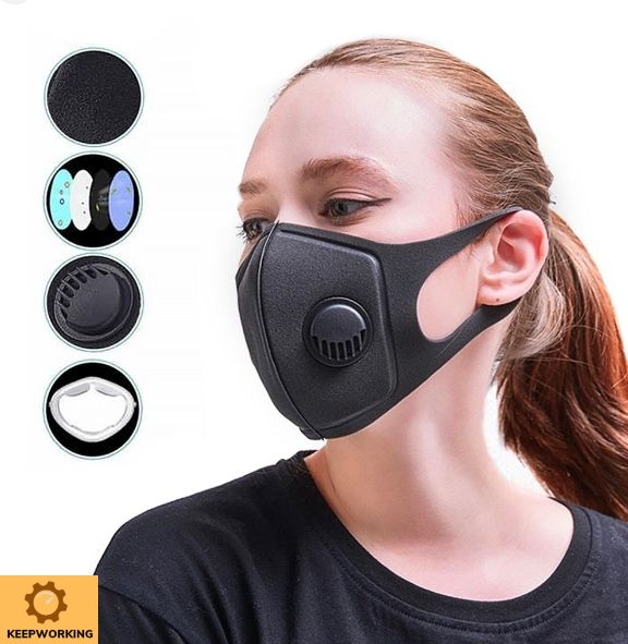Keep Working Anti Pollution Face Mask Washable Filtration Respirator Durable Face Mask Anti Dusk Filter Mask