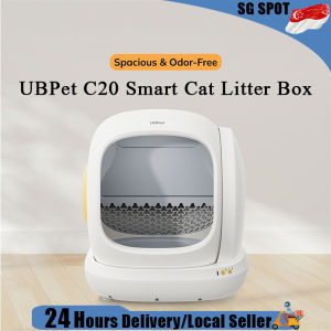 [😀SG Ready Stock]75L Fully Automatic Cat Litter Box App Controlled Enclosed Deodorizer Ultra-Sensitive Gravity Sensor