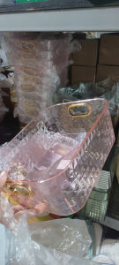 Khay đựng đồ trang điểm mỹ phẩm để bànthiết kế sang trọng giỏ đựng đa năng để dầu gội