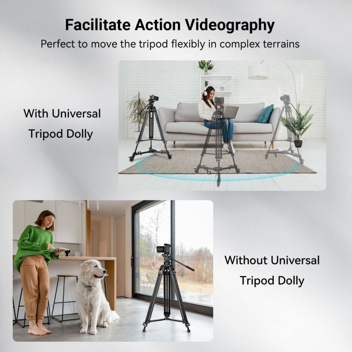 SmallRig%20Universal%20Photography%20Heavy%20Duty%20Tripod%20Dolly%20Wheels%20with%20Carry%20Bag%20for%20Camera%20Camcorder%203986%20-%20Image%207