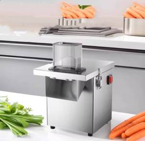 เครื่องหั่นลูกเต๋าอเนกประสงค์เชิงพาณิชย์  เครื่องตัดผักโรงอาหาร เครื่องตัดมันฝรั่งทอดสแตนเลส   เครื่องตัดมันฝรั่งอัตโนมัติเชิงพาณิชย์ .ZB-BS082