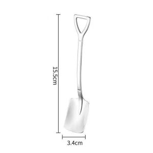 AN Sendok kecil lucu stainless steel/sendok Korea tebal/sendok semangka/sekop es krim COD