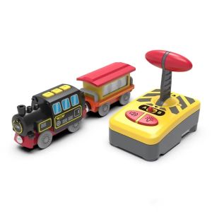 รถไฟอัตโนมัติ รีโมท รถไฟออโต้ รถไฟรางไม้ เดินหน้า-ถอยหลังได้  รถไฟอีเกีย ของเล่นเด็ก ของขวัญเด็ก  RC