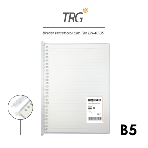 TRG Slim File Binder Note BN-40-B5 - Buku Tulis Catatan Notebook Transparan TRG